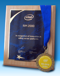 In recognition of innovation in selling server platforms